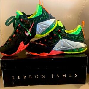 YOUTH NIKE LEBRON XII Low Youth Basketball Shoes Size 6Y